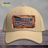 Freedom Isnt Free Flag Novelty License Plate Hat Tag Cotton / Khaki