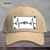 Coffee Heart Beat Novelty License Plate Hat Tag Cotton / Khaki