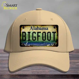 Bigfoot Alabama Novelty License Plate Hat Tag Cotton / Khaki