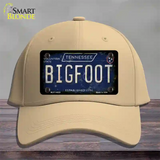 Bigfoot Tennessee Novelty License Plate Hat Tag Cotton / Khaki