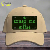 Trust Me Stoned Novelty License Plate Hat Cotton / Khaki