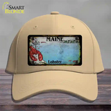 Maine Lobster Blank Rusty Novelty License Plate Hat Cotton / Khaki