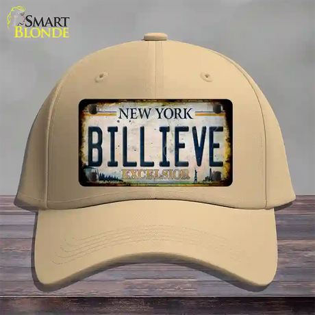 Billieve Excelcior New York Novelty License Plate Hat Cotton / Khaki