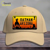 Oatman End Of Trail Arizona Scenic Background Novelty License Plate Hat Cotton / Khaki