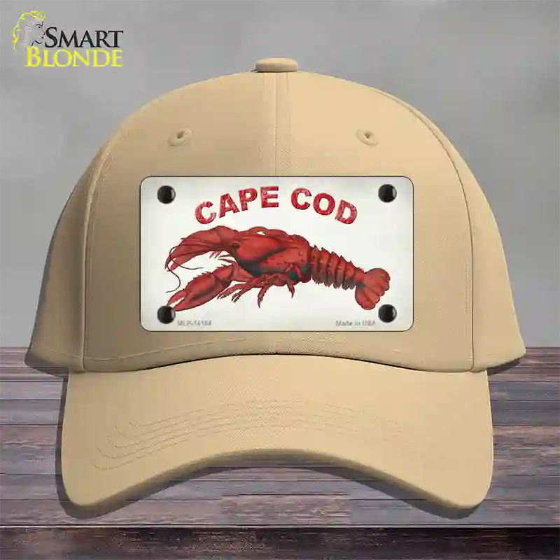 Cape Cod Lobster Novelty License Plate Hat Cotton / Khaki