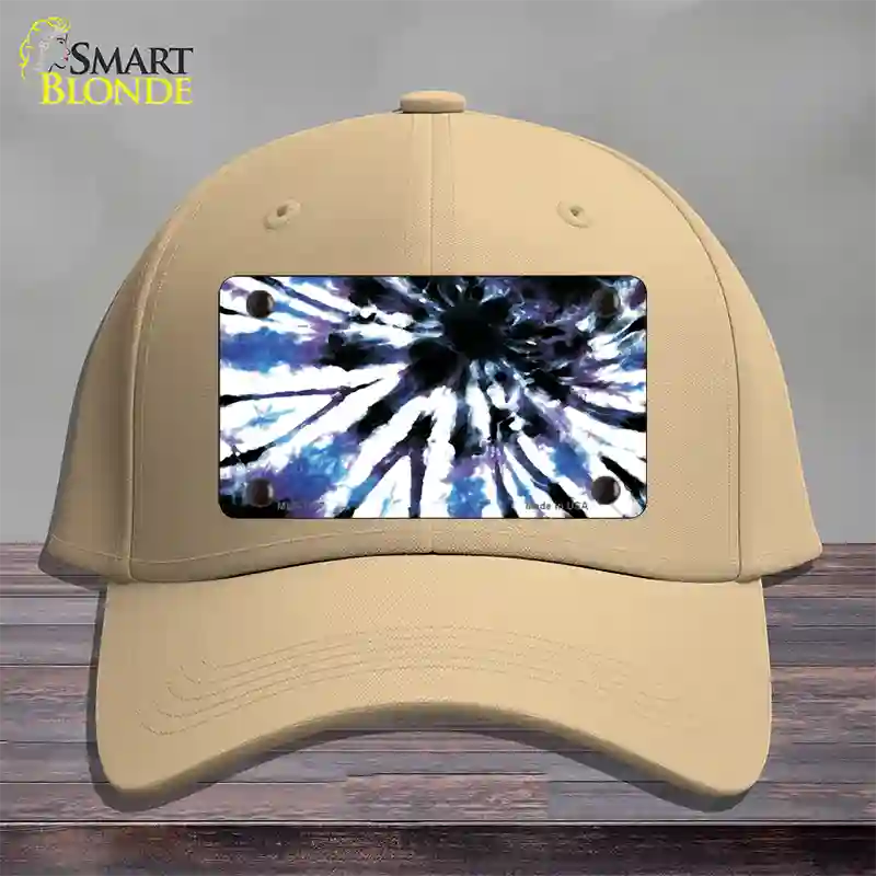 Purple Blue Tie-Dye Novelty License Plate Hat Cotton / Khaki