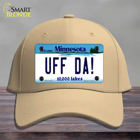 Uff Da Minnesota Novelty License Plate Hat Cotton / Khaki