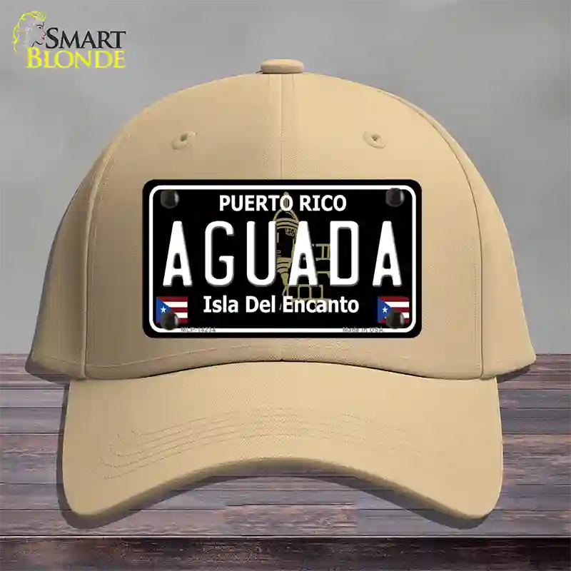 Aguada Puerto Rico Black Novelty License Plate Hat Cotton / Khaki