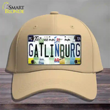 Gatlinburg License Plate Art Novelty License Plate Hat Cotton / Khaki