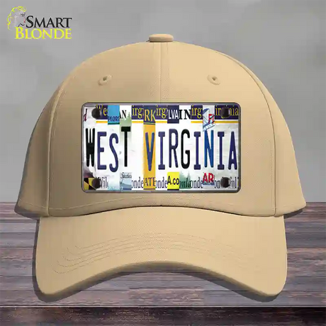 West Virginia License Plate Art Novelty License Plate Hat Cotton / Khaki