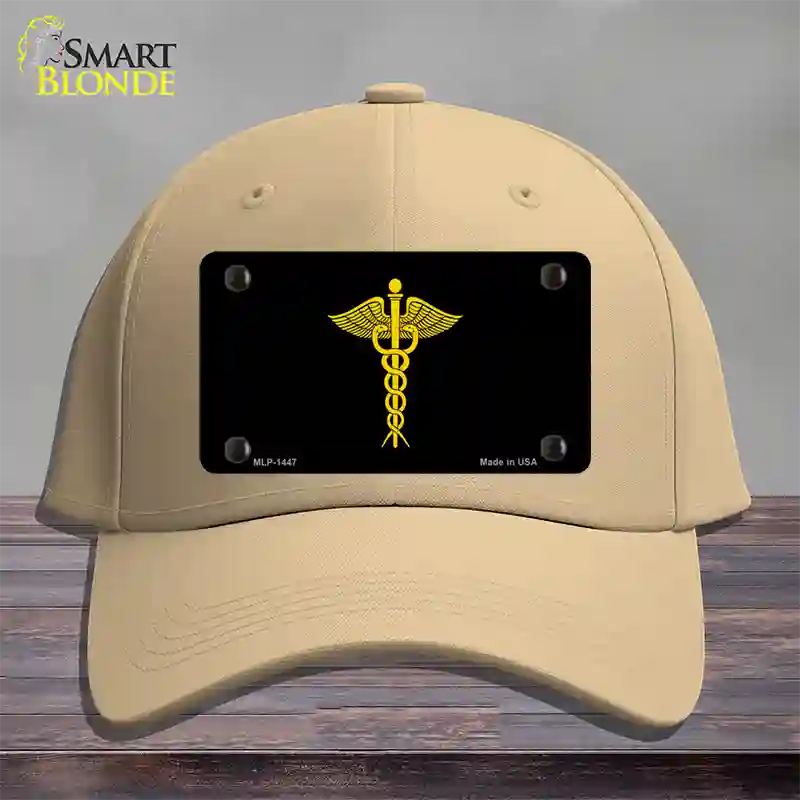 Caduceus Novelty License Plate Hat Cotton / Khaki