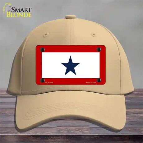 Blue Star One Novelty License Plate Hat Cotton / Khaki