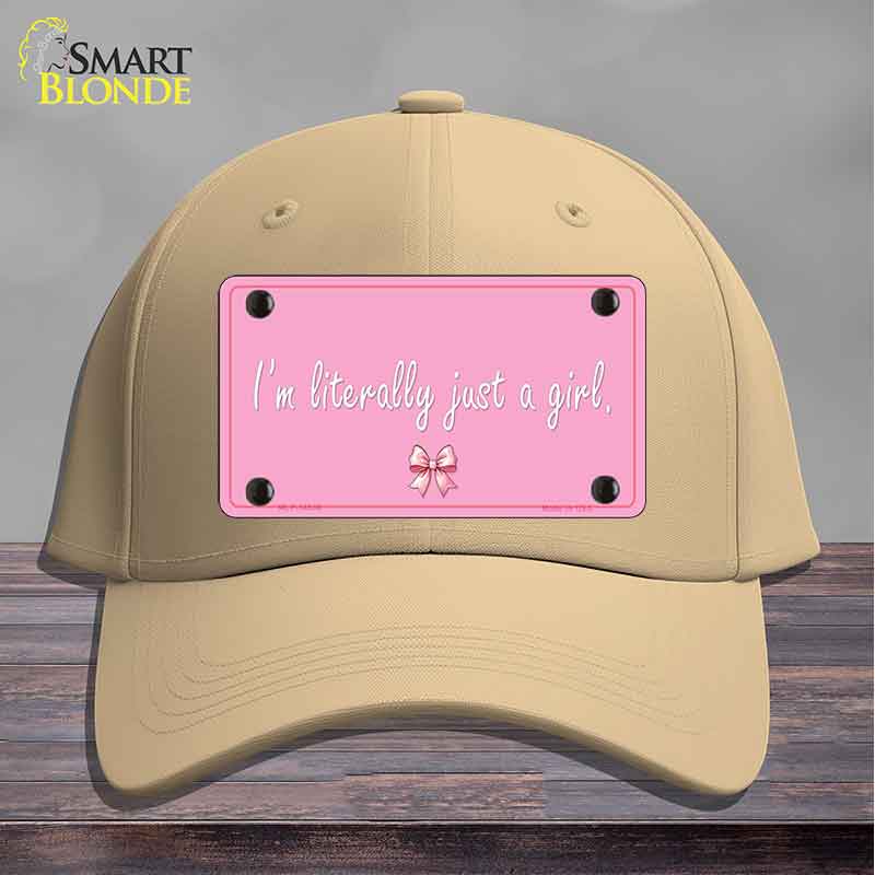 Im Literally Just a Girl Novelty License Plate Hat HAT-MLP-14530