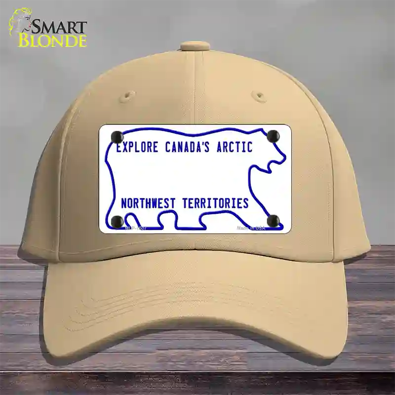 Northwest Territories Novelty License Plate Hat Cotton / Khaki