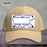 Northwest Territories Novelty License Plate Hat Cotton / Khaki