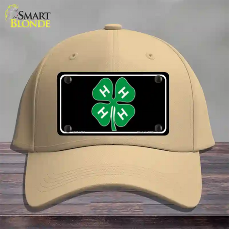 4-H Novelty License Plate Hat Cotton / Khaki