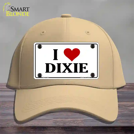 I Love Dixie Novelty License Plate Hat Cotton / Khaki