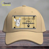 Pencil Sketch Chihuahua Novelty License Plate Hat Cotton / Khaki