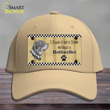 Pencil Sketch Rottweiler Novelty License Plate Hat Cotton / Khaki