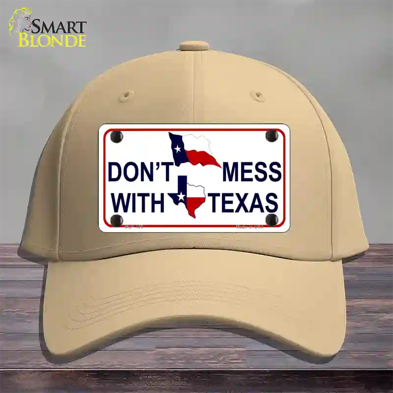 Dont Mess With Texas Novelty License Plate Hat Cotton / Khaki