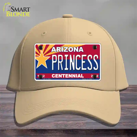 Arizona Centennial Princess Novelty License Plate Hat Cotton / Khaki