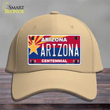 Arizona Centennial Arizona Novelty License Plate Hat Cotton / Khaki