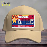 Arizona Centennial Rattlers Novelty License Plate Hat Cotton / Khaki