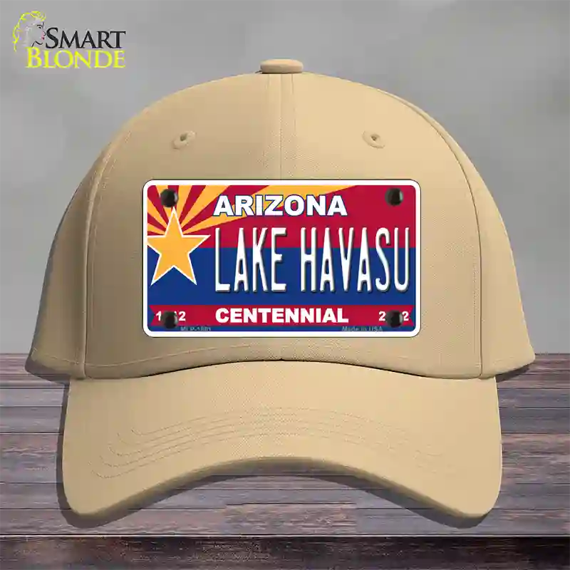 Arizona Centennial Lake Havasu Novelty License Plate Hat Cotton / Khaki