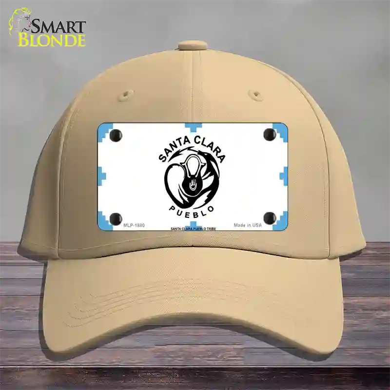 Santa Clara Pueblo Flag Novelty License Plate Hat Cotton / Khaki