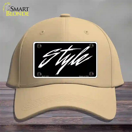 Style Novelty License Plate Hat Cotton / Khaki