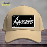 Aggressive Novelty License Plate Hat Cotton / Khaki