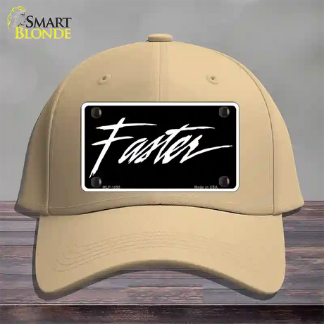 Faster Novelty License Plate Hat Cotton / Khaki