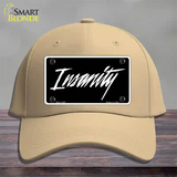 Insanity Novelty License Plate Hat Cotton / Khaki