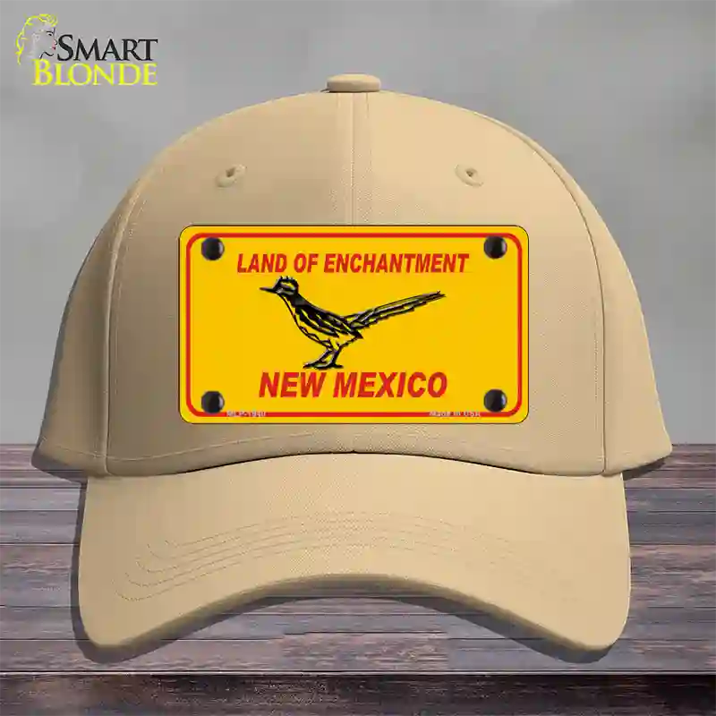 Road Runner New Mexico Novelty License Plate Hat Cotton / Khaki