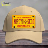 Arroyo Seco Yellow New Mexico Novelty License Plate Hat Cotton / Khaki