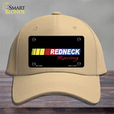 Redneck Racing Novelty License Plate Hat Cotton / Khaki