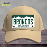 Broncos Colorado State Novelty License Plate Hat Cotton / Khaki