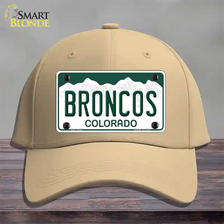 Broncos Colorado State Novelty License Plate Hat Cotton / Khaki