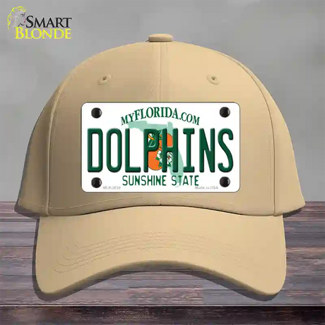 Dolphins Florida State Novelty License Plate Hat Cotton / Khaki