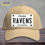 Ravens Maryland State Novelty License Plate Hat Cotton / Khaki