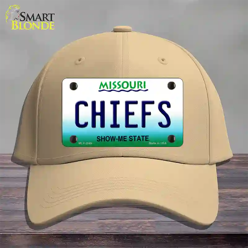 Chiefs Missouri State Novelty License Plate Hat Cotton / Khaki