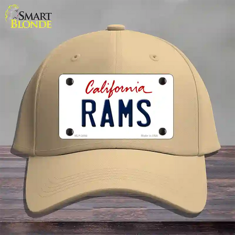 Rams California State Novelty License Plate Hat Cotton / Khaki