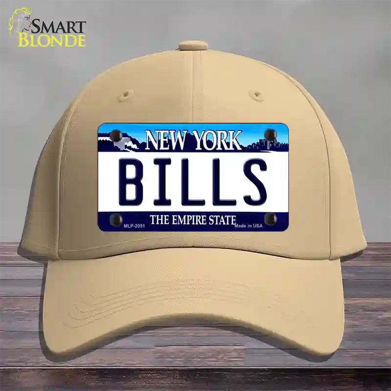 Bills New York State Novelty License Plate Hat Cotton / Khaki