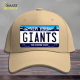 Giants New York State Novelty License Plate Hat Cotton / Khaki