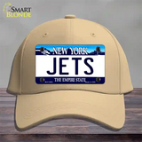 Jets New York State Novelty License Plate Hat Cotton / Khaki