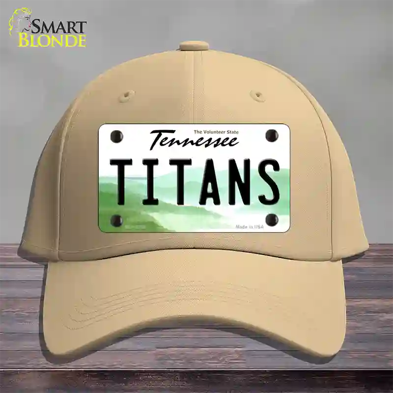 Titans Tennessee State Novelty License Plate Hat Cotton / Khaki