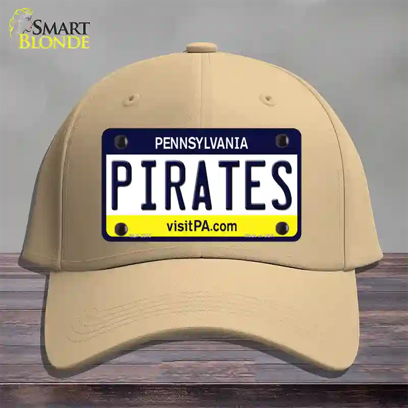 Pirates Pennsylvania State Novelty License Plate Hat Cotton / Khaki