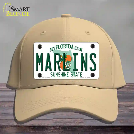 Marlins Florida State Novelty License Plate Hat Cotton / Khaki