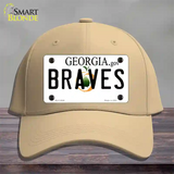 Braves Georgia State Novelty License Plate Hat Cotton / Khaki