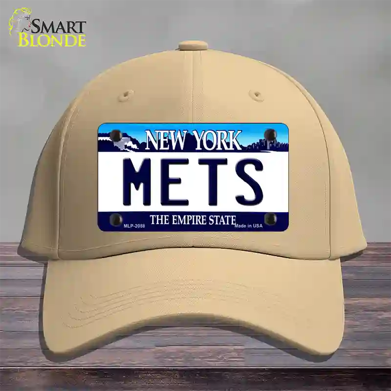 Mets New York State Novelty License Plate Hat Cotton / Khaki